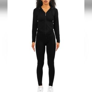 New Mix Women's Two Piece Black Set